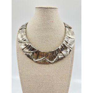 Vintage Cleopatra Egyptian Revival Collar Necklace Attributed to Les Bernard